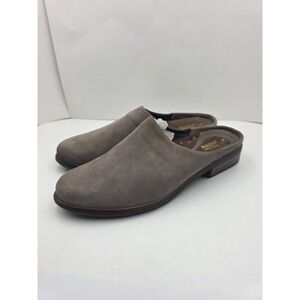NAOT Lodos Mule Clogs Women's EU 42 US 11 Taupe Nubuck Leather Comfort Shoes